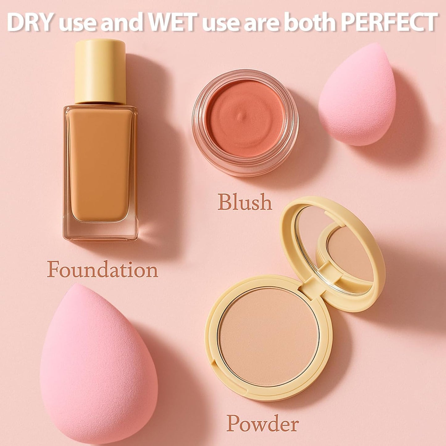 RadiantLook 7-Piece Makeup Sponge Set – Multi-Use, Latex-Free